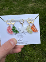 Citrus stitch markers