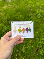 Summer mushroom stitch markers