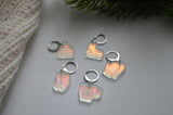 Winter ice stitch markers