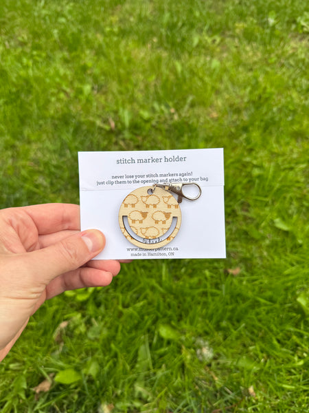 Stitch marker holder (keychain)