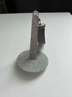 Silver glitter yarn cake spinner