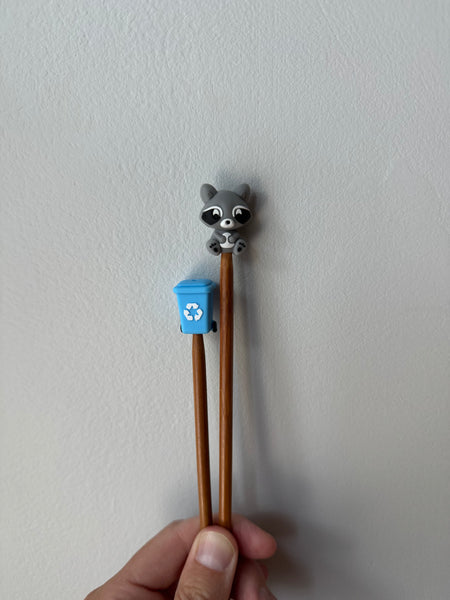Trash panda needle stoppers