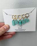 Yarn ball stitch markers