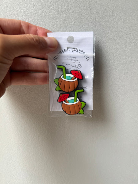 Coconut drink needle stoppers