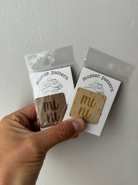 1.5” mini ultrasuede tag