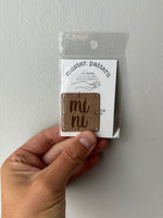 1.5” mini ultrasuede tag