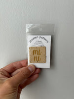 1.5” mini ultrasuede tag