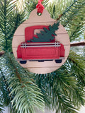 vintage truck Christmas ornament
