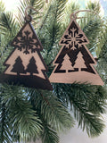wooden tree ornament