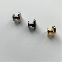 Heart-shaped rivets set of 5