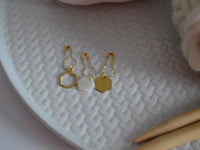 knitting crochet brass and acrylic stitch marker