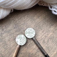 Lace round needle protectors