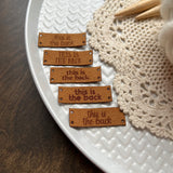 This is the back flat sew on tags