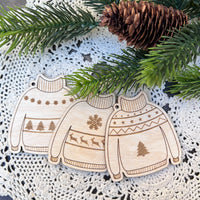 Christmas sweater ornament