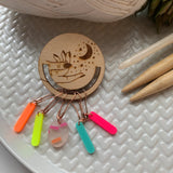 Neon stick stitch marker