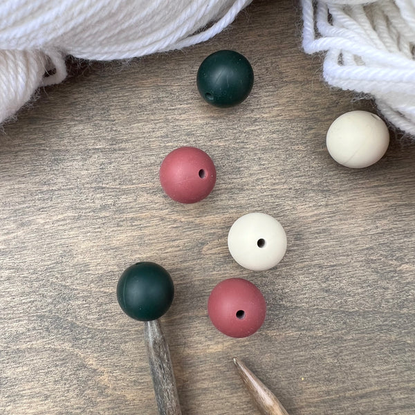 3 sets of round knitting needle stoppers